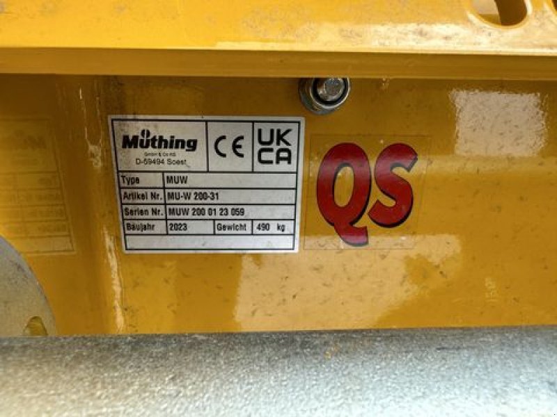 Mulchgerät & Häckselgerät Türe ait Müthing MU-W 200, Neumaschine içinde Grund (resim 4)