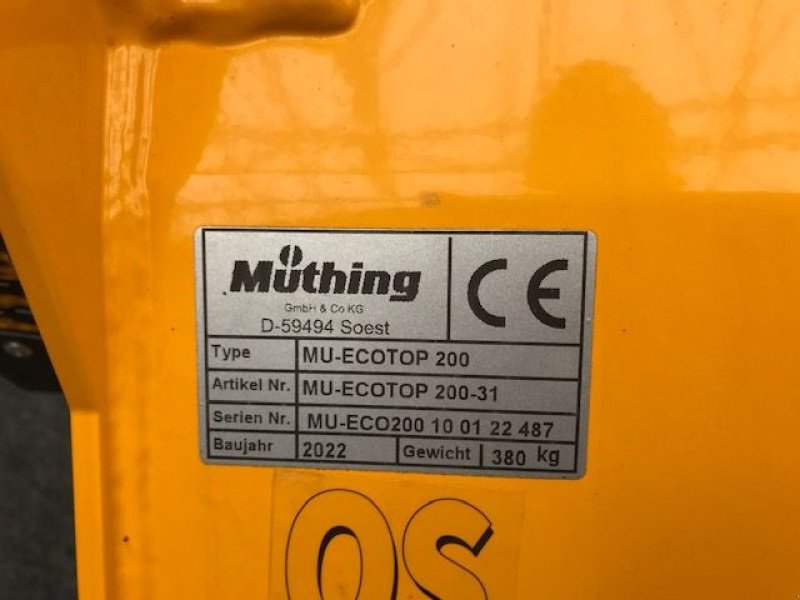Mulchgerät & Häckselgerät типа Müthing Mulcher MU-ECOTOP 200, Neumaschine в Tamsweg (Фотография 8)