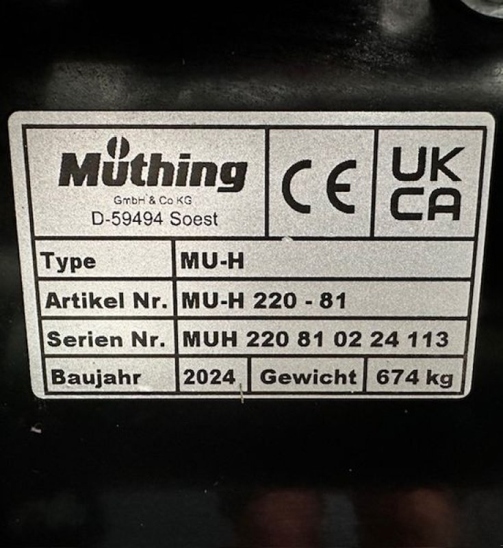 Mulchgerät & Häckselgerät tip Müthing Mulcher MU-H220 Alpinshark Front-Heckanbau, Neumaschine in Tamsweg (Poză 20)