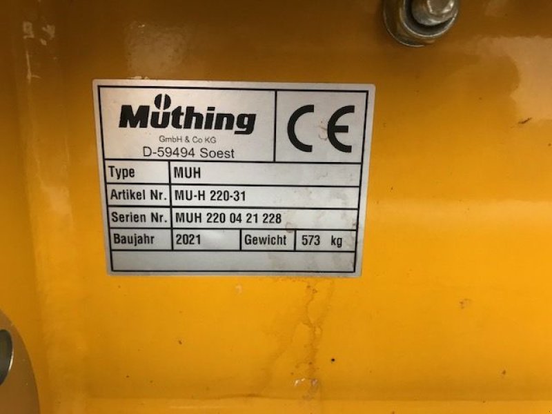 Mulchgerät & Häckselgerät des Typs Müthing Mulcher MU-H220 Vario, Neumaschine in Tamsweg (Bild 11)
