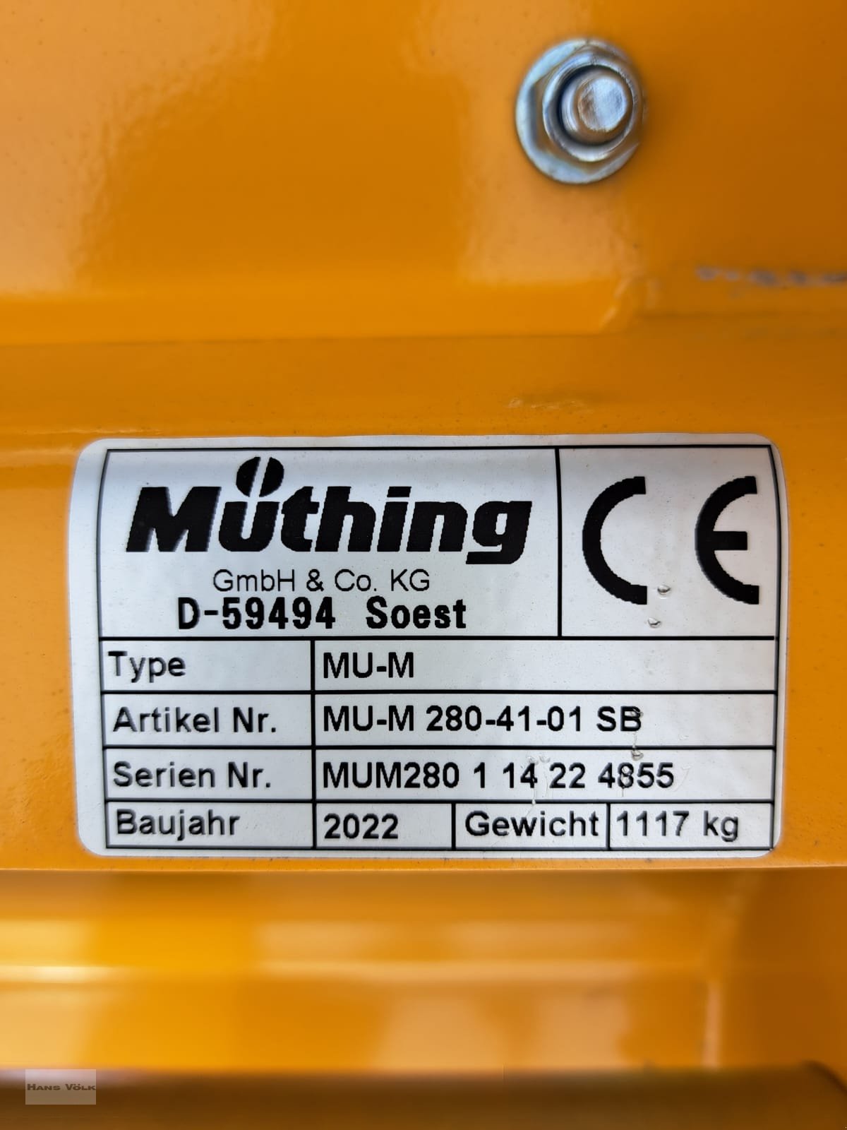 Mulchgerät & Häckselgerät des Typs Müthing MUM 280, Neumaschine in Antdorf (Bild 10)