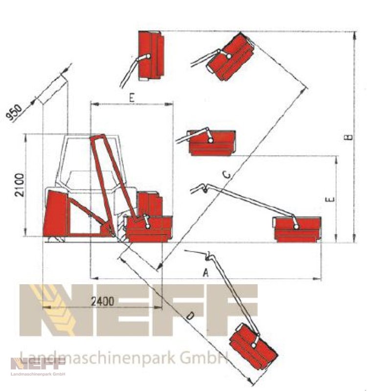 Mulchgerät & Häckselgerät typu Omarv Auslegemulcher Böschungsmulcher Schlegel Mulcher Ausleger Denno, Neumaschine v Neudrossenfeld (Obrázek 9)