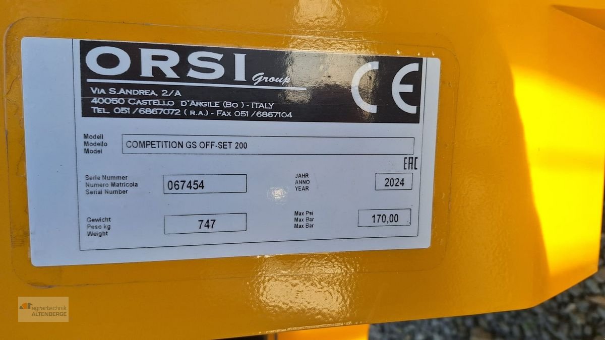 Mulchgerät & Häckselgerät a típus Orsi Competition GS Off-Set 200, Neumaschine ekkor: Altenberge (Kép 7)