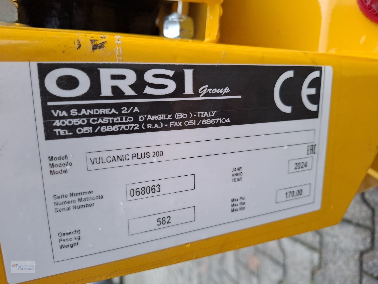 Mulchgerät & Häckselgerät Türe ait Orsi Vulcanic Plus 200, Neumaschine içinde Altenberge (resim 10)