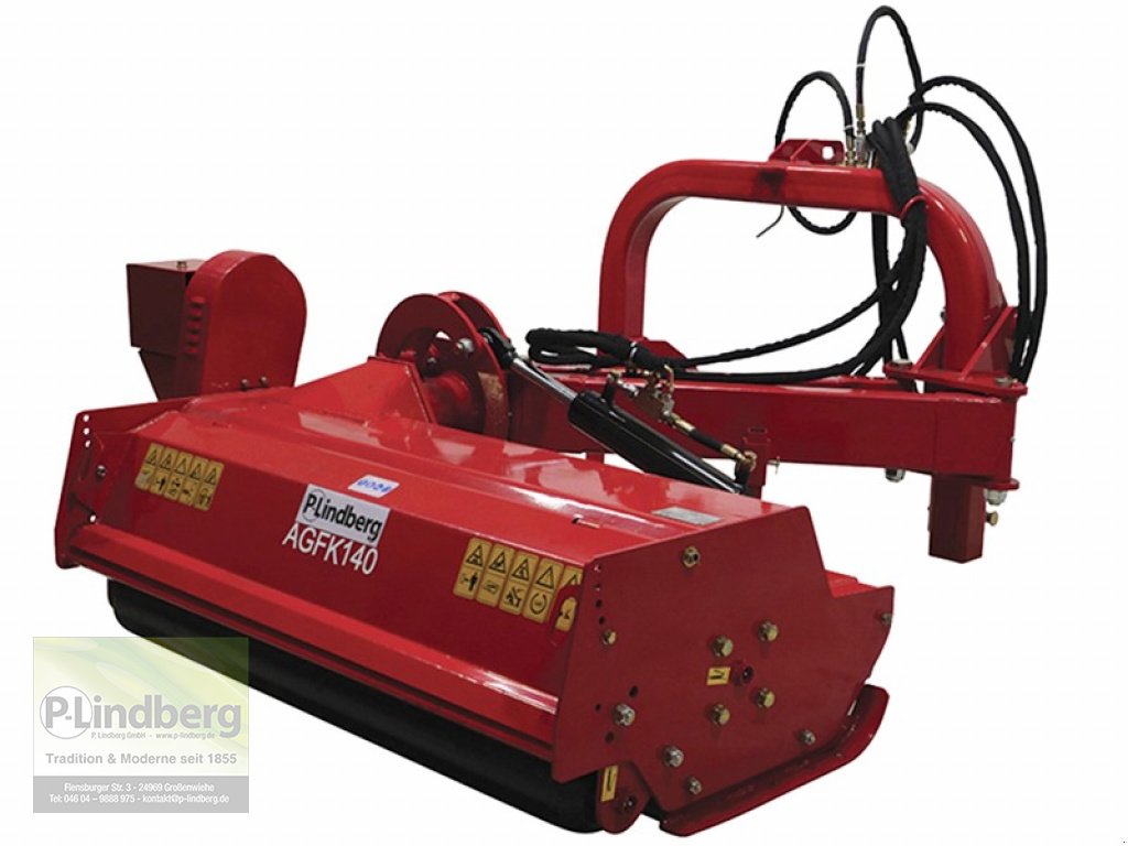 Mulchgerät & Häckselgerät del tipo P.Lindberg GmbH Böschungsmulcher AGF-140 kippbar Schlegelmulcher Hammerschlegel 12 Gelenkwelle, Neumaschine In Großenwiehe (Immagine 5)