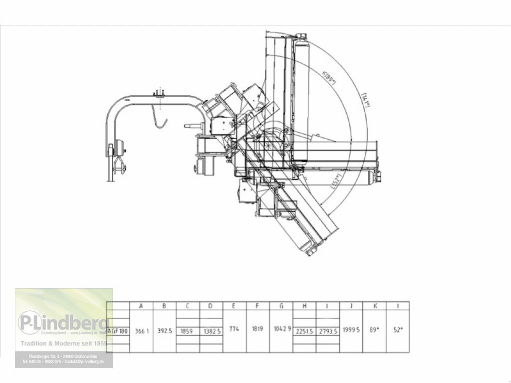Mulchgerät & Häckselgerät a típus P.Lindberg GmbH Schlegelmulcher AGF-180 cm Knickpflege hydraulisch Böschungsmulcher, Neumaschine ekkor: Großenwiehe (Kép 9)