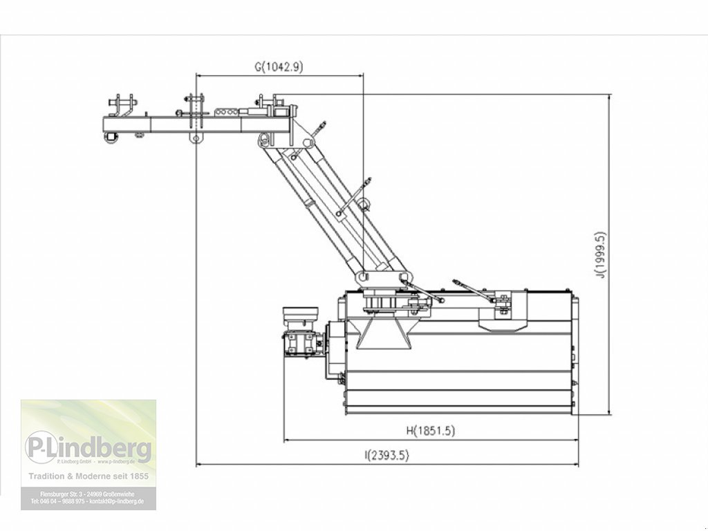 Mulchgerät & Häckselgerät a típus P.Lindberg GmbH Schlegelmulcher AGF-180 cm Knickpflege hydraulisch Böschungsmulcher, Neumaschine ekkor: Großenwiehe (Kép 10)