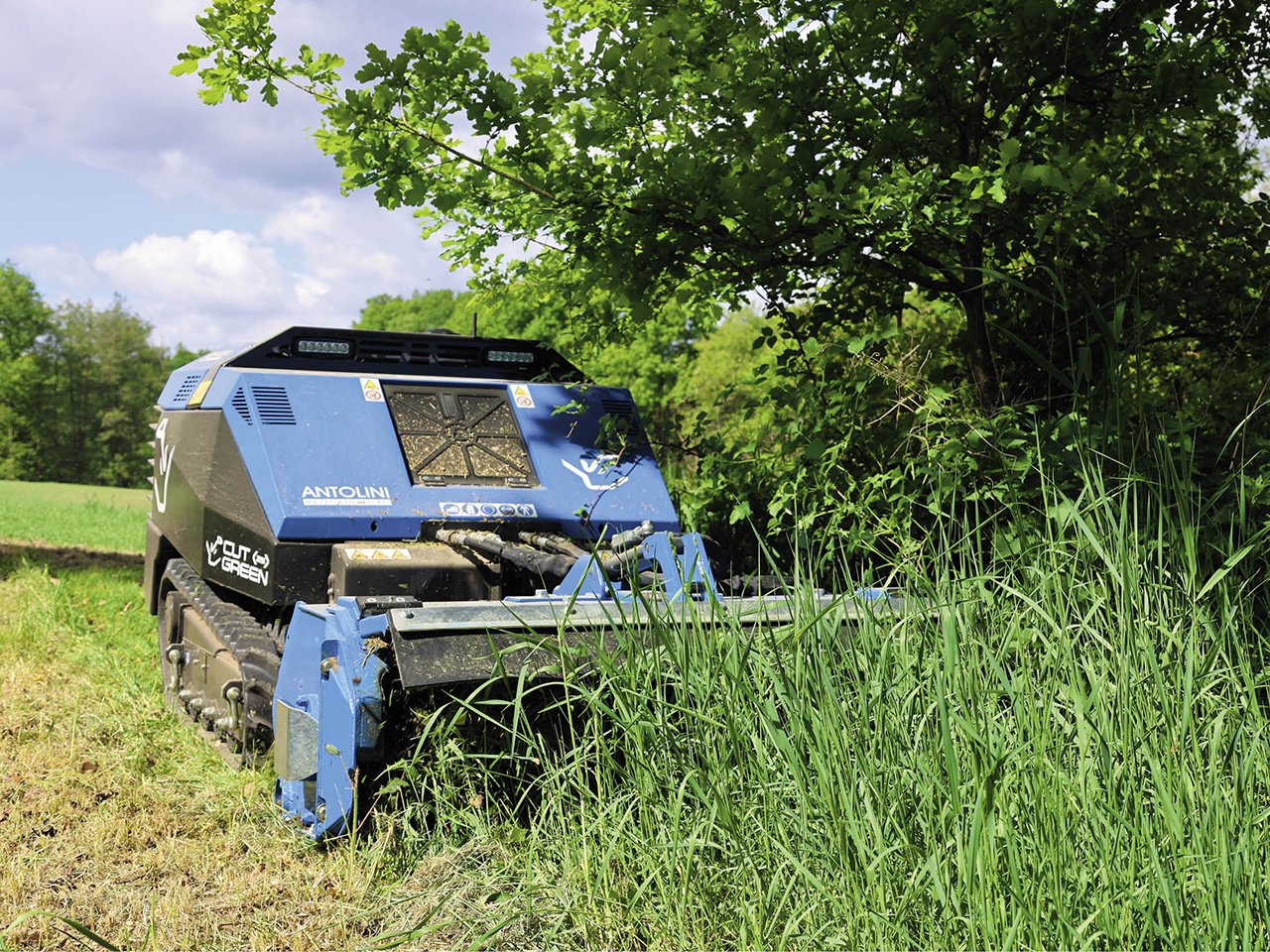 Mulchgerät & Häckselgerät Türe ait Reil & Eichinger Funkgesteuerte Raupe Cutgreen 25, Neumaschine içinde Nittenau (resim 4)