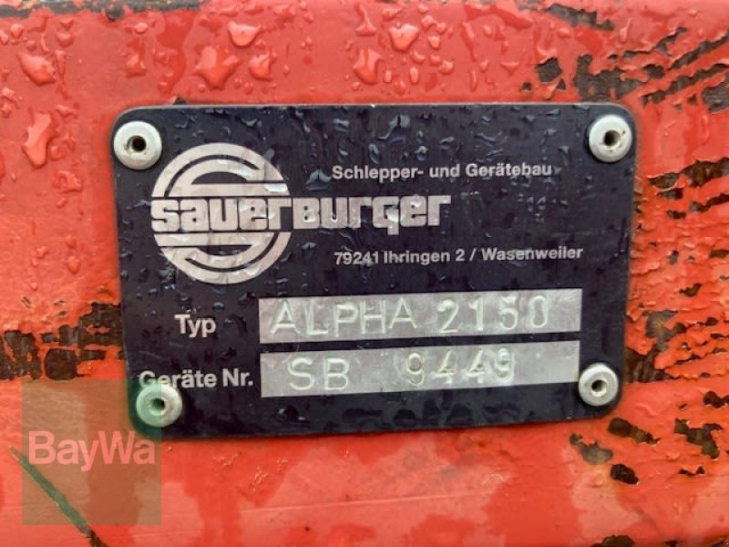 Mulchgerät & Häckselgerät tipa Sauerburger ALPHA 2150, Gebrauchtmaschine u Vilsbiburg (Slika 5)