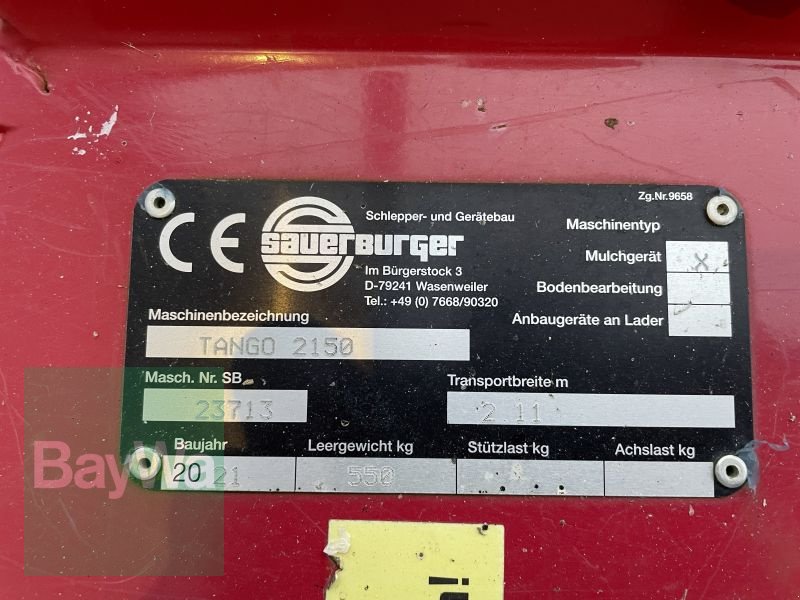 Mulchgerät & Häckselgerät του τύπου Sauerburger TANGO 2150, Gebrauchtmaschine σε Bamberg (Φωτογραφία 5)