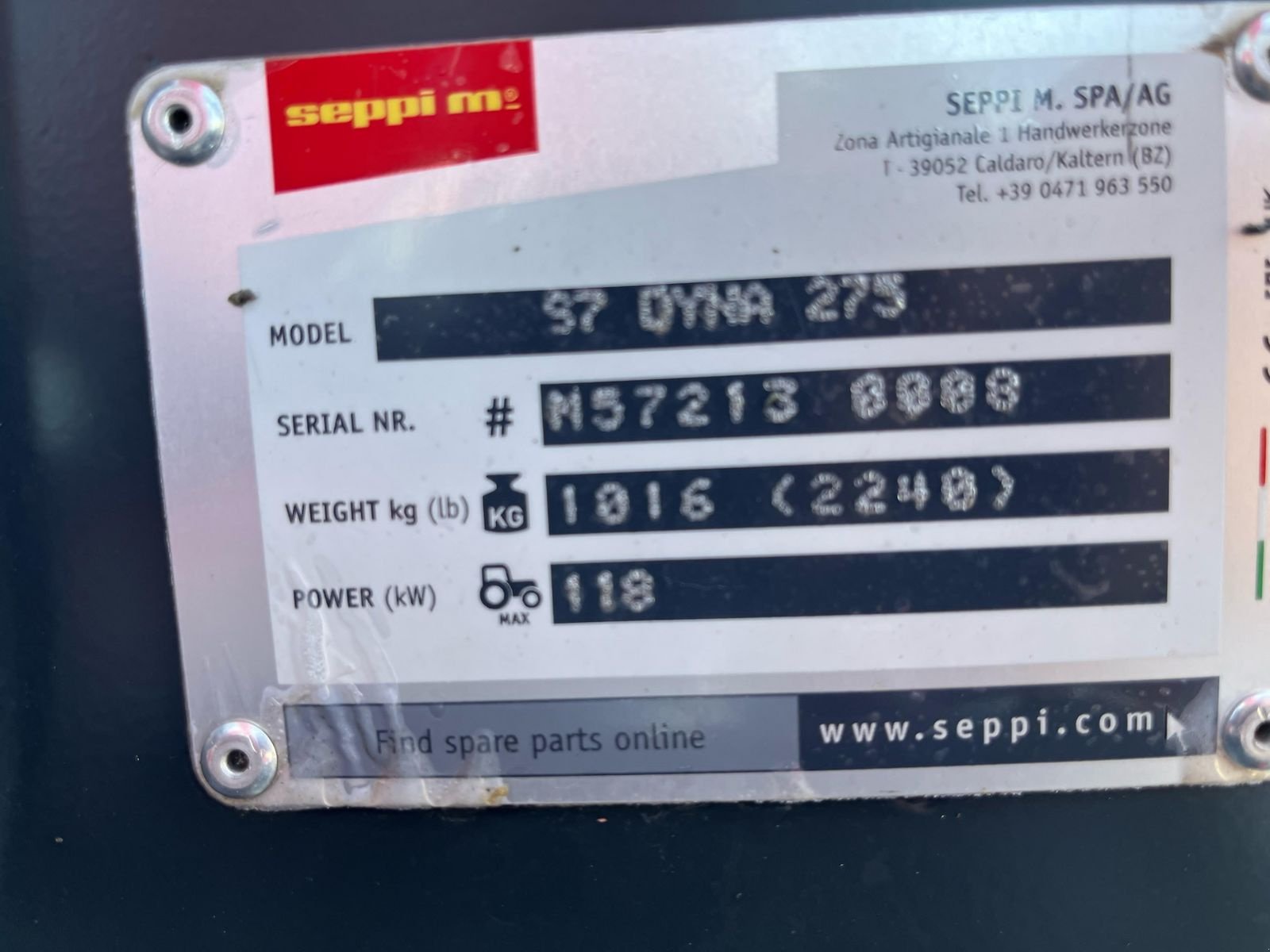 Mulchgerät & Häckselgerät des Typs Seppi Seppi S 7 Dyna L 275, Neumaschine in Harmannsdorf (Bild 11)