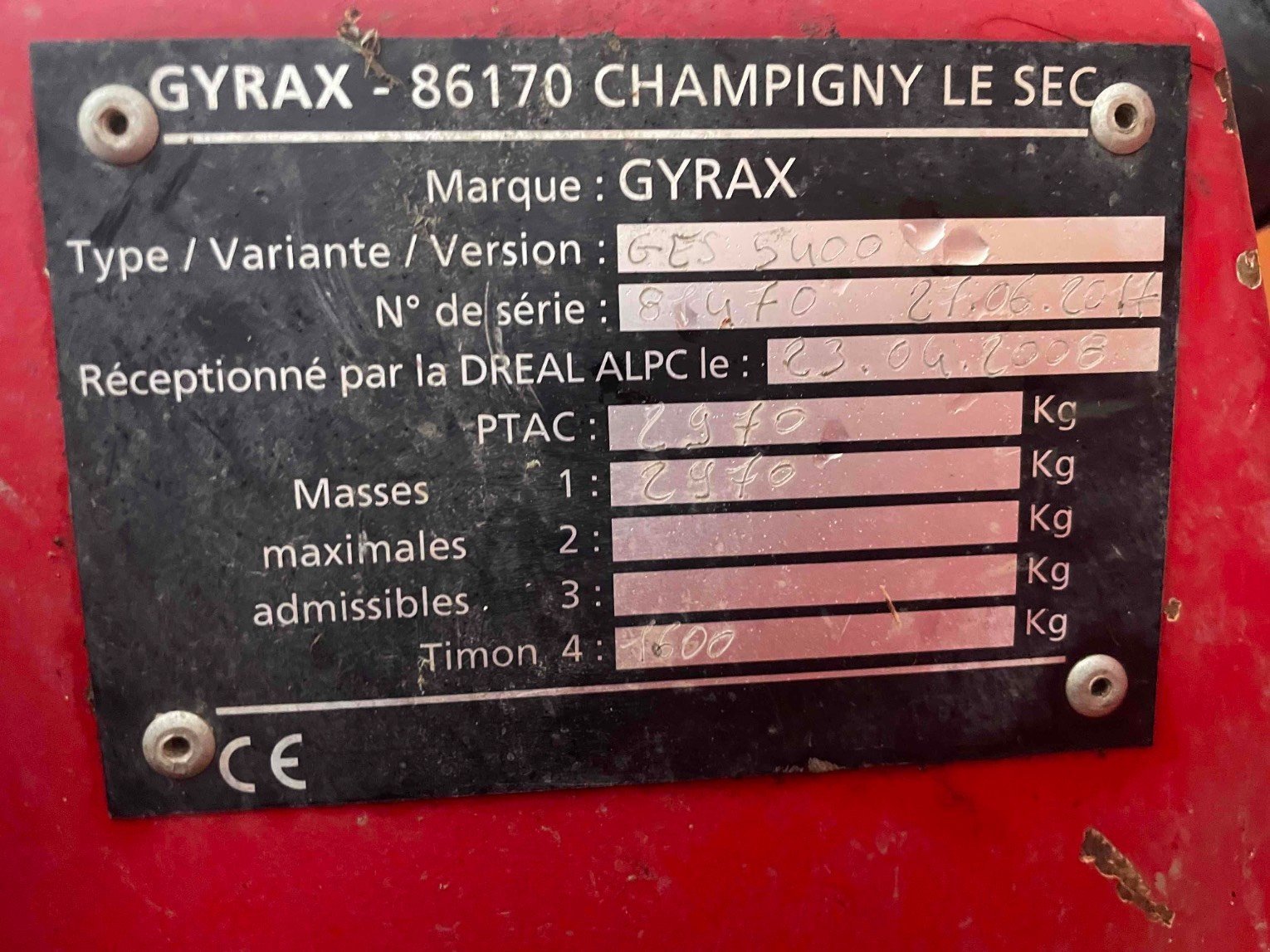 Mulchgerät & Häckselgerät typu Sonstige Broyeur de végétaux G5400 . Gyrax, Gebrauchtmaschine v SAINT CLAIR SUR ELLE (Obrázok 8)