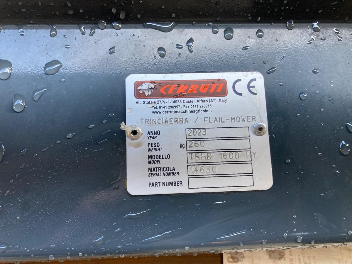 Mulchgerät & Häckselgerät des Typs Sonstige Cerruti TR-HD 1600 HY, Neumaschine in Hopfgarten (Bild 7)