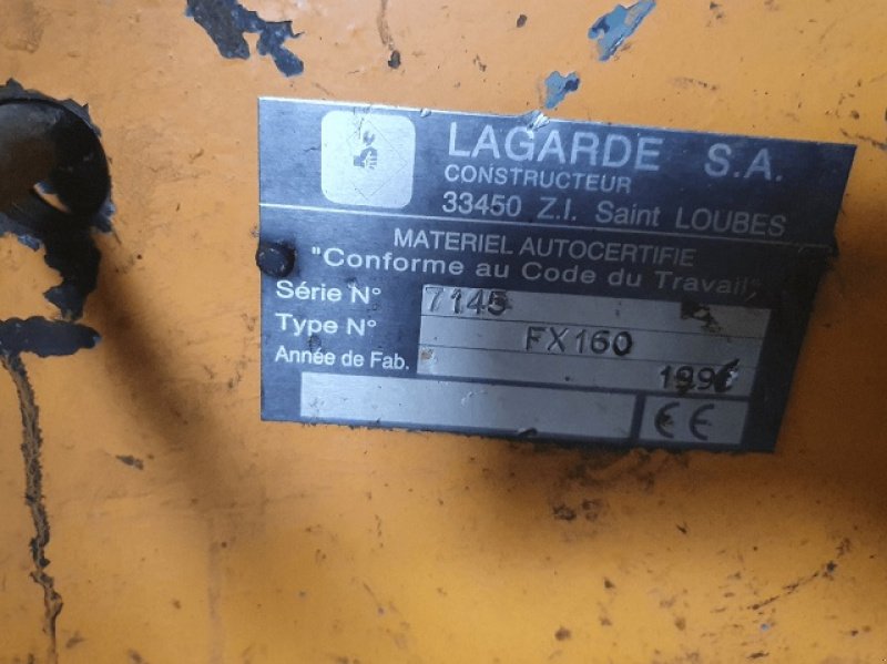 Mulchgerät & Häckselgerät типа Sonstige FX 160, Gebrauchtmaschine в PITHIVIERS Cedex (Фотография 5)