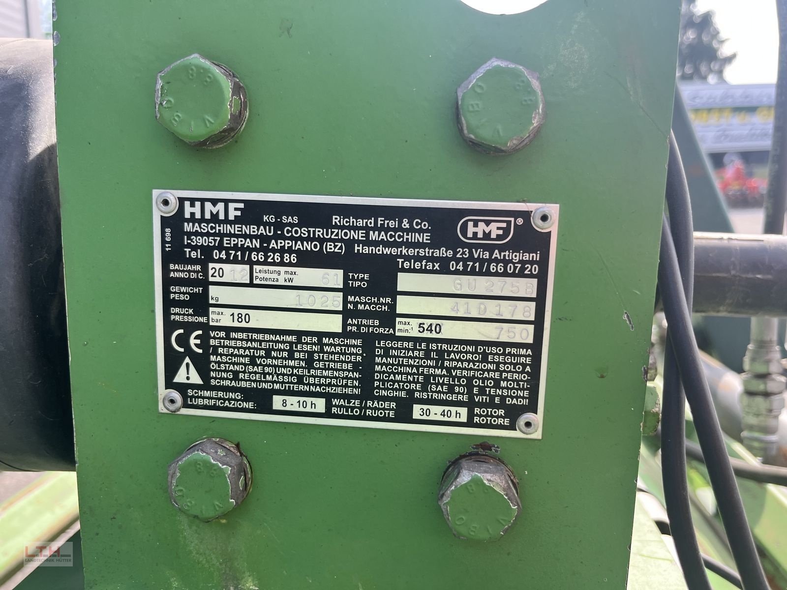 Mulchgerät & Häckselgerät типа Sonstige HMF GU 275B, Gebrauchtmaschine в Gnas (Фотография 11)