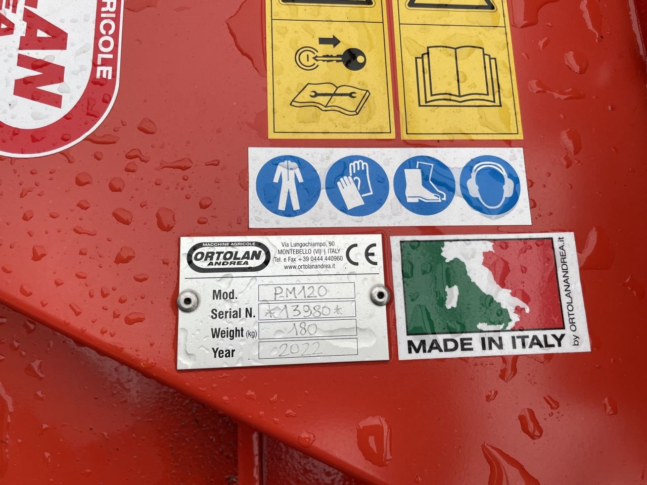 Mulchgerät & Häckselgerät typu Sonstige Ortolan Andrea PM 120, Gebrauchtmaschine v Kesteren (Obrázek 4)