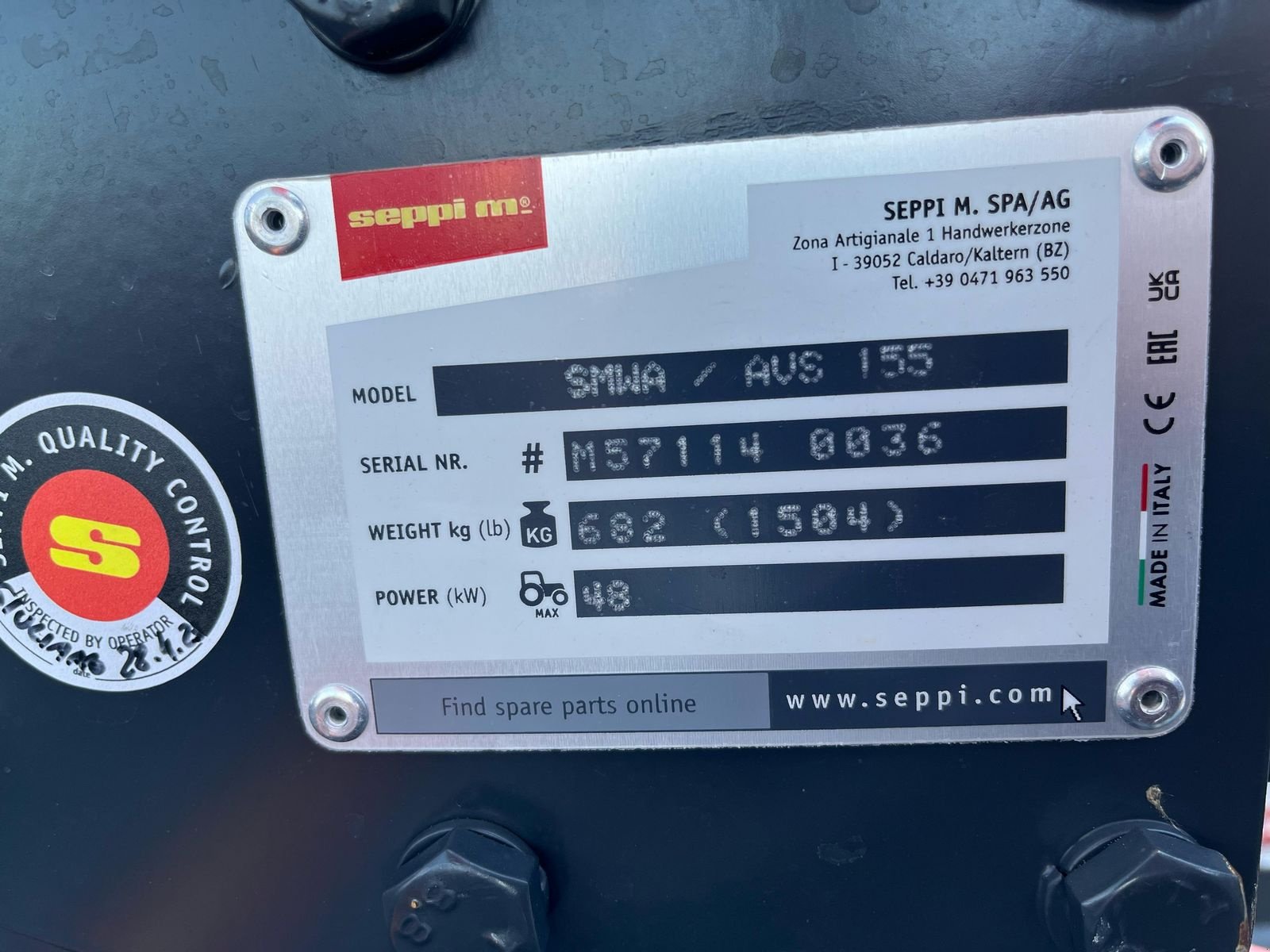 Mulchgerät & Häckselgerät des Typs Sonstige SMWA avs L 155, Neumaschine in Harmannsdorf (Bild 11)