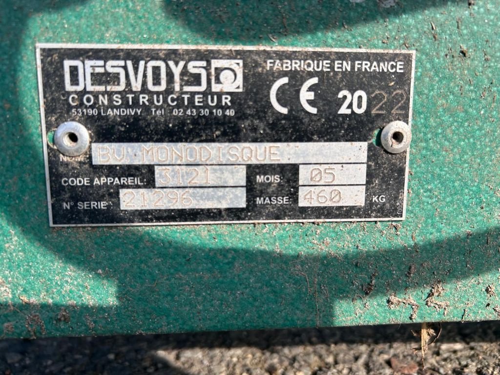 Mulchgerät & Häckselgerät от тип Sulky MONODISQUE, Gebrauchtmaschine в PONTIVY (Снимка 3)