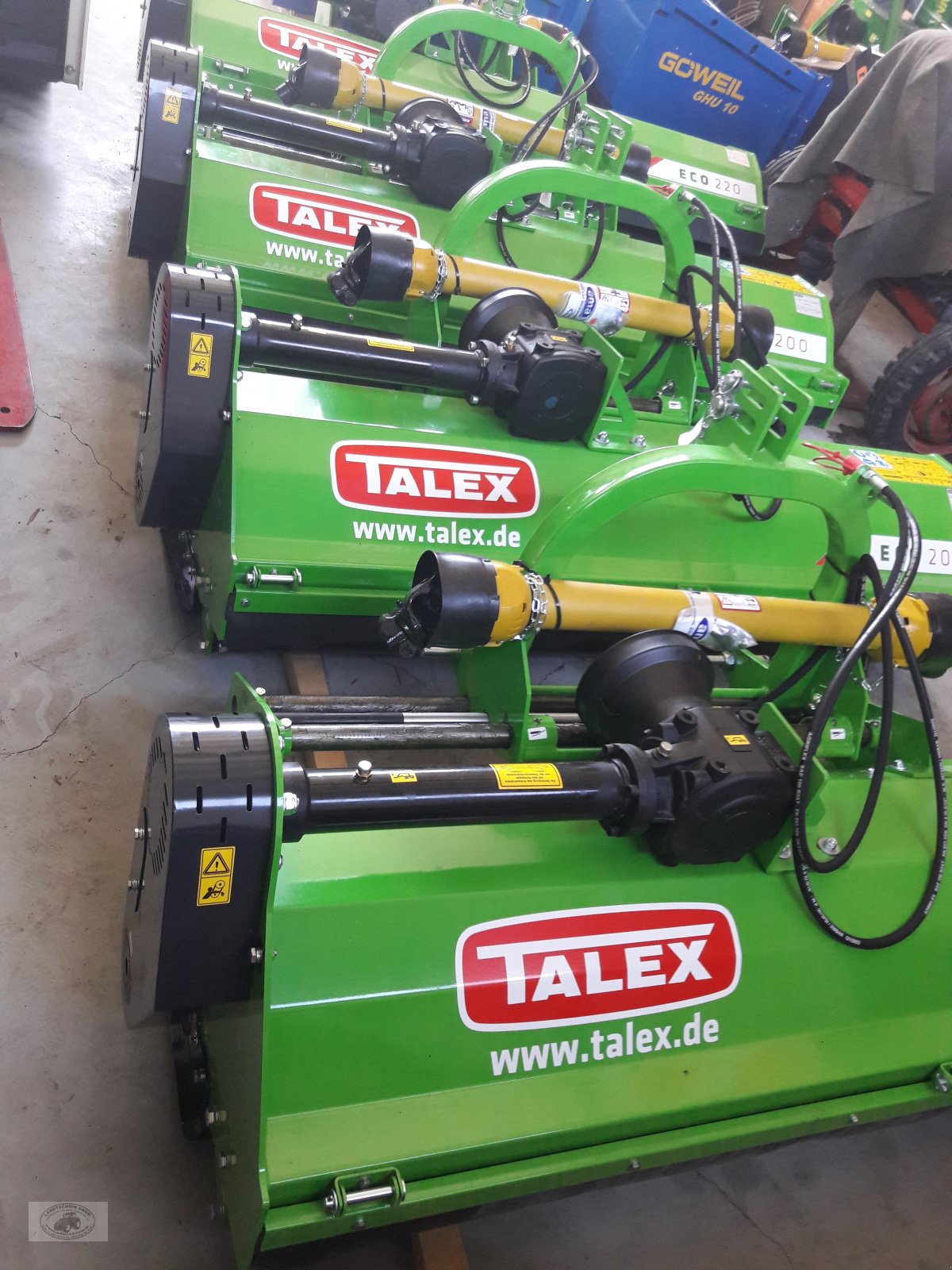 Mulchgerät & Häckselgerät Türe ait Talex ECO-220H Hydr.- Schlegel-Mulcher *NEU* mit hydr.Seitenverschiebung und Gelenkwelle. Freilauf-Getriebe. Arbeitsbreite 220cm., Neumaschine içinde Tschirn (resim 2)