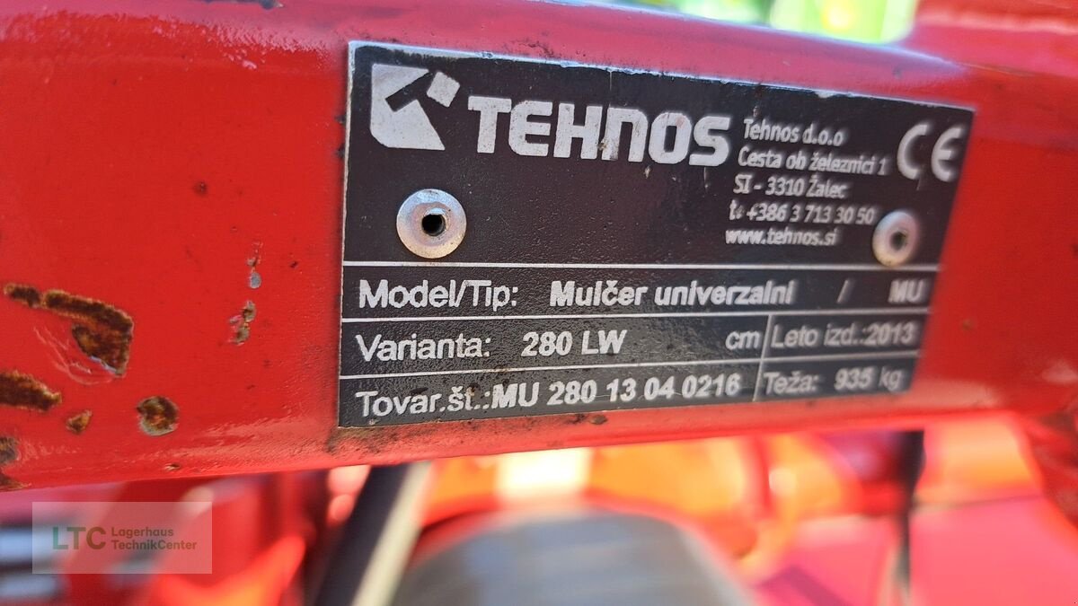 Mulchgerät & Häckselgerät des Typs Tehnos 280LW, Gebrauchtmaschine in Redlham (Bild 8)