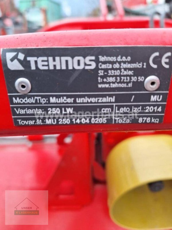 Mulchgerät & Häckselgerät typu Tehnos MU 250 LW Profi, Gebrauchtmaschine v Schlitters (Obrázek 3)
