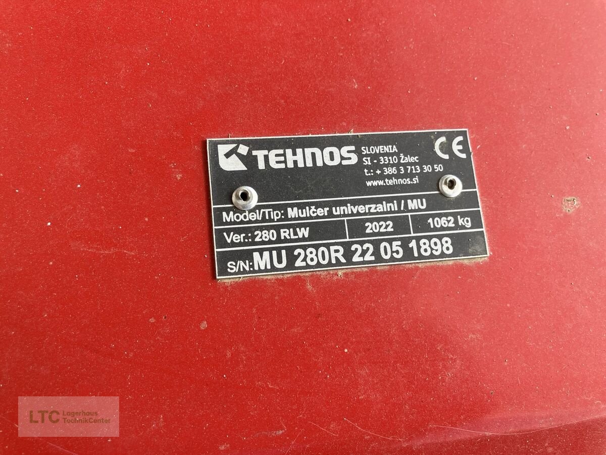 Mulchgerät & Häckselgerät типа Tehnos MU 280LW, Gebrauchtmaschine в Großpetersdorf (Фотография 6)