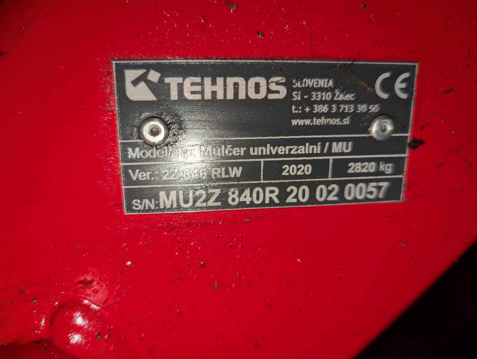 Mulchgerät & Häckselgerät del tipo Tehnos MU2Z 840 LW, Gebrauchtmaschine en Wieseth (Imagen 4)