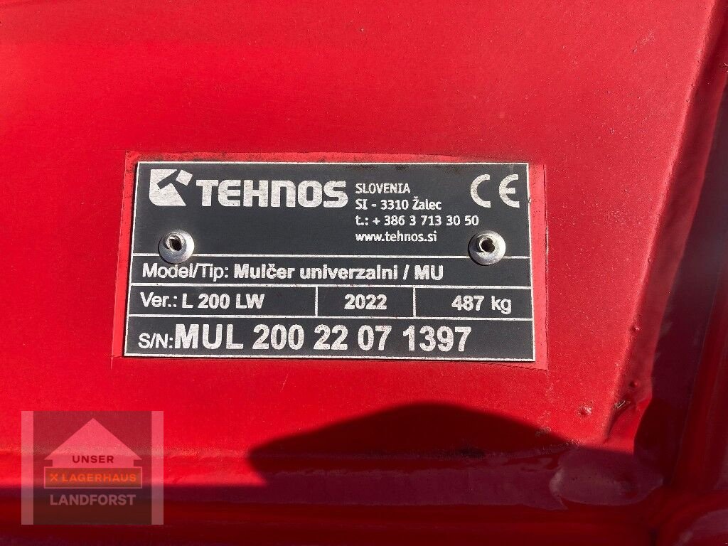 Mulchgerät & Häckselgerät des Typs Tehnos MUL 200 LW, Neumaschine in Murau (Bild 10)