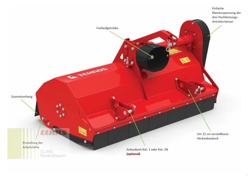 Mulchgerät & Häckselgerät tipa Tehnos MULS SLIM 150 LW UNIVERSAL, Neumaschine u Schwandorf (Slika 11)