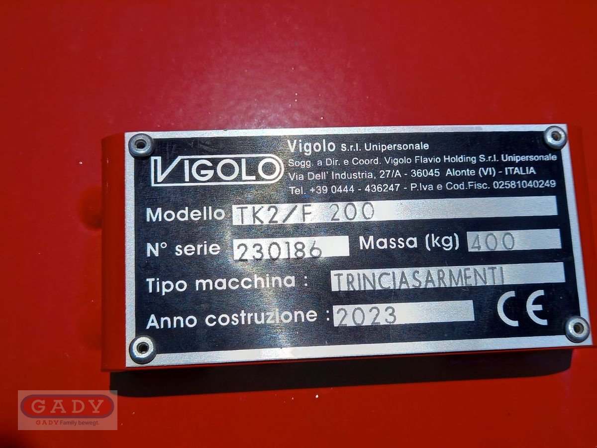 Mulchgerät & Häckselgerät des Typs Vigolo TK2 200, Neumaschine in Lebring (Bild 10)