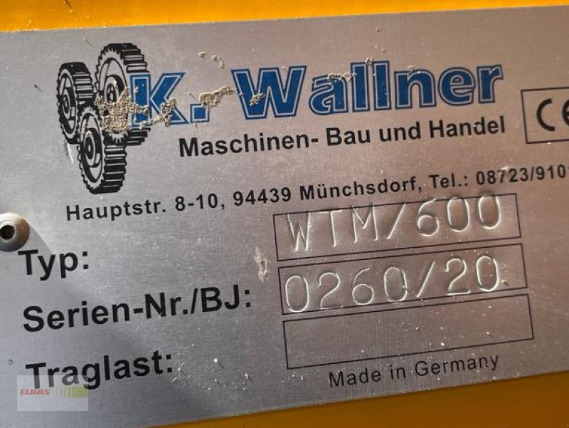 Mulchgerät & Häckselgerät des Typs Wallner WTM 600, Gebrauchtmaschine in Oberessendorf (Bild 12)