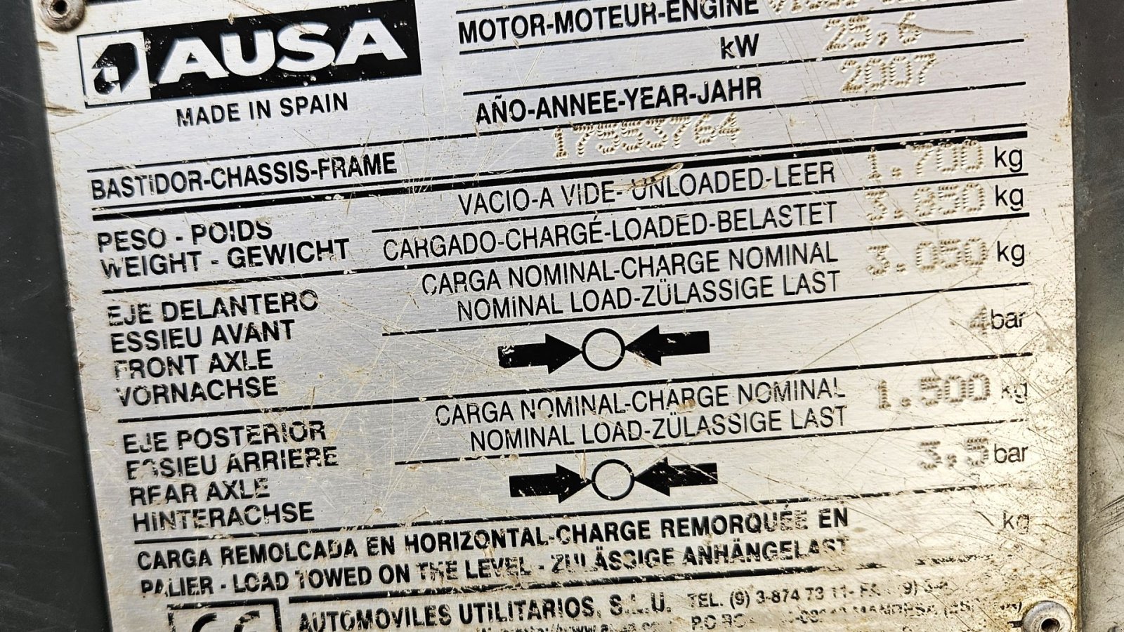 Muldenkipper of the type Ausa D 201 RH / 1300 timer / 2 tons lasteevne / velholdt, Gebrauchtmaschine in Arden (Picture 21)