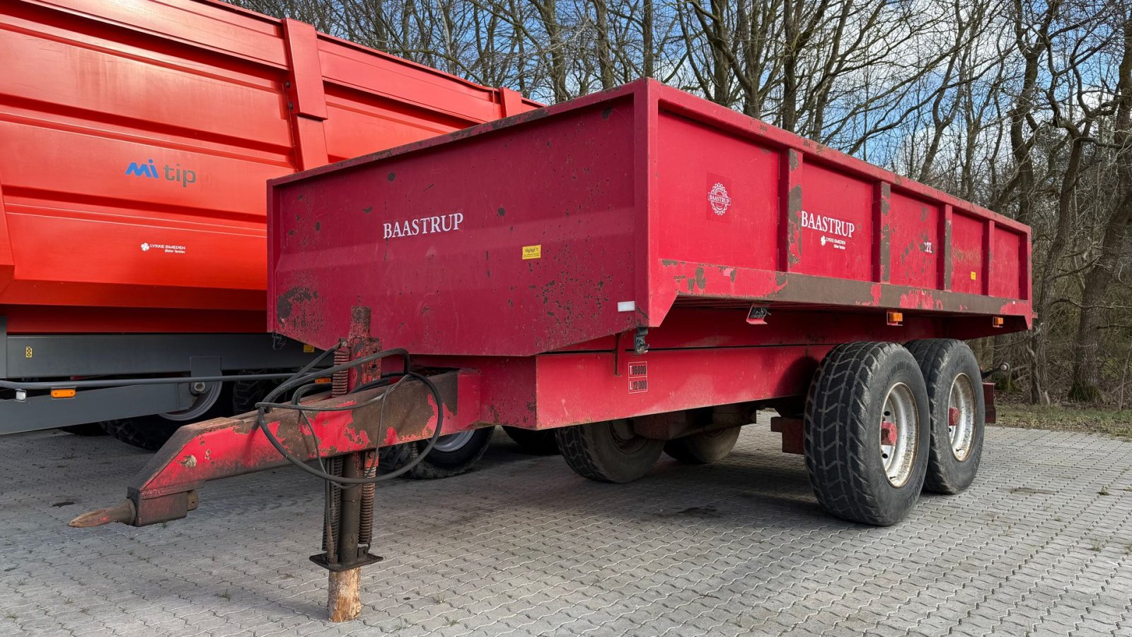 Muldenkipper tipa Baastrup 12T dumpertrailer, Gebrauchtmaschine u Gjerlev J. (Slika 2)