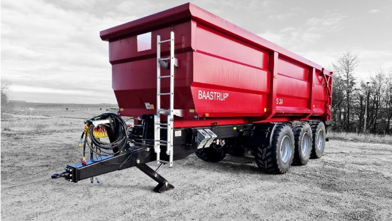 Muldenkipper za tip Baastrup 24t CTS - 26,5 hjul tempo 40 & nummerplade // luft bremser, Gebrauchtmaschine u Tønder (Slika 1)