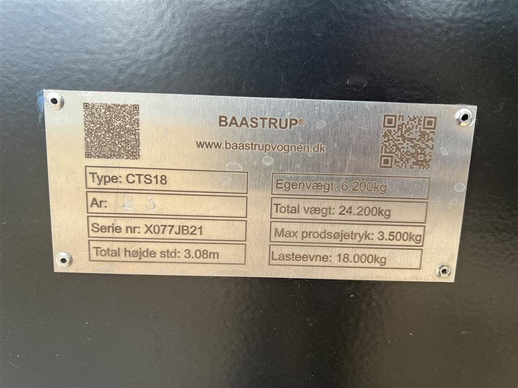 Muldenkipper des Typs Baastrup CTS 18 new line, Gebrauchtmaschine in Roskilde (Bild 5)