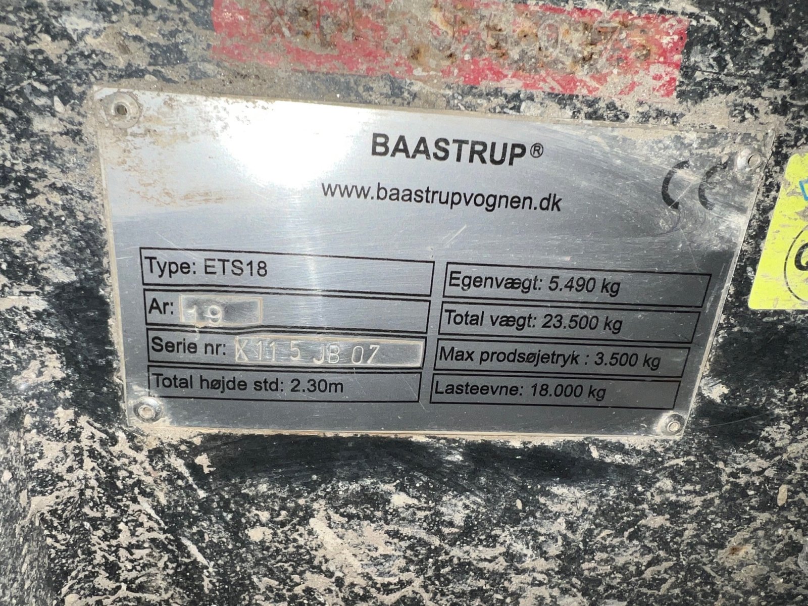 Muldenkipper typu Baastrup ETS18, Gebrauchtmaschine v Thisted (Obrázok 2)