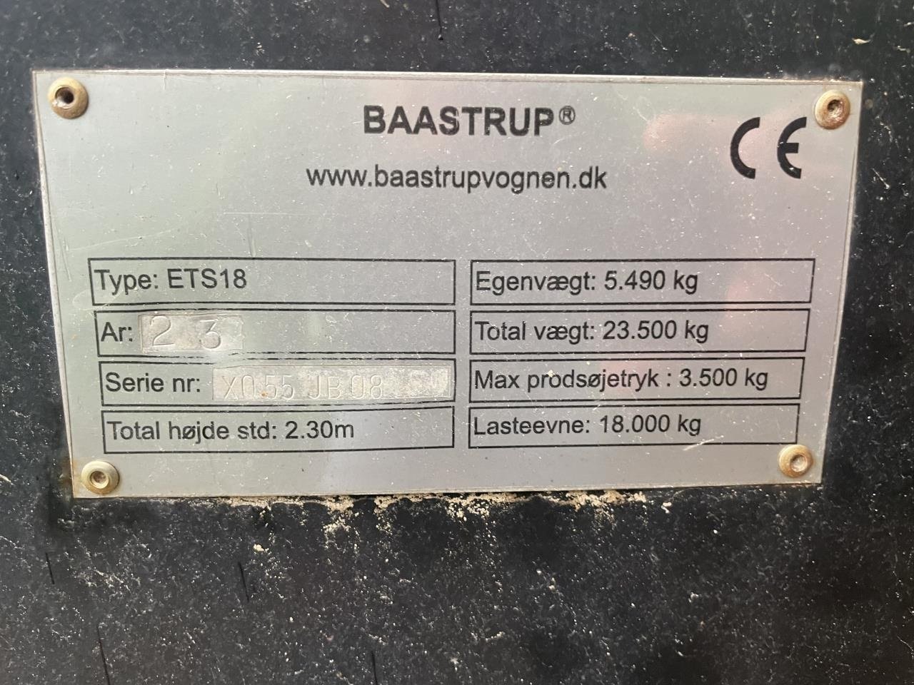 Muldenkipper του τύπου Baastrup ETS18, Gebrauchtmaschine σε Grindsted (Φωτογραφία 5)