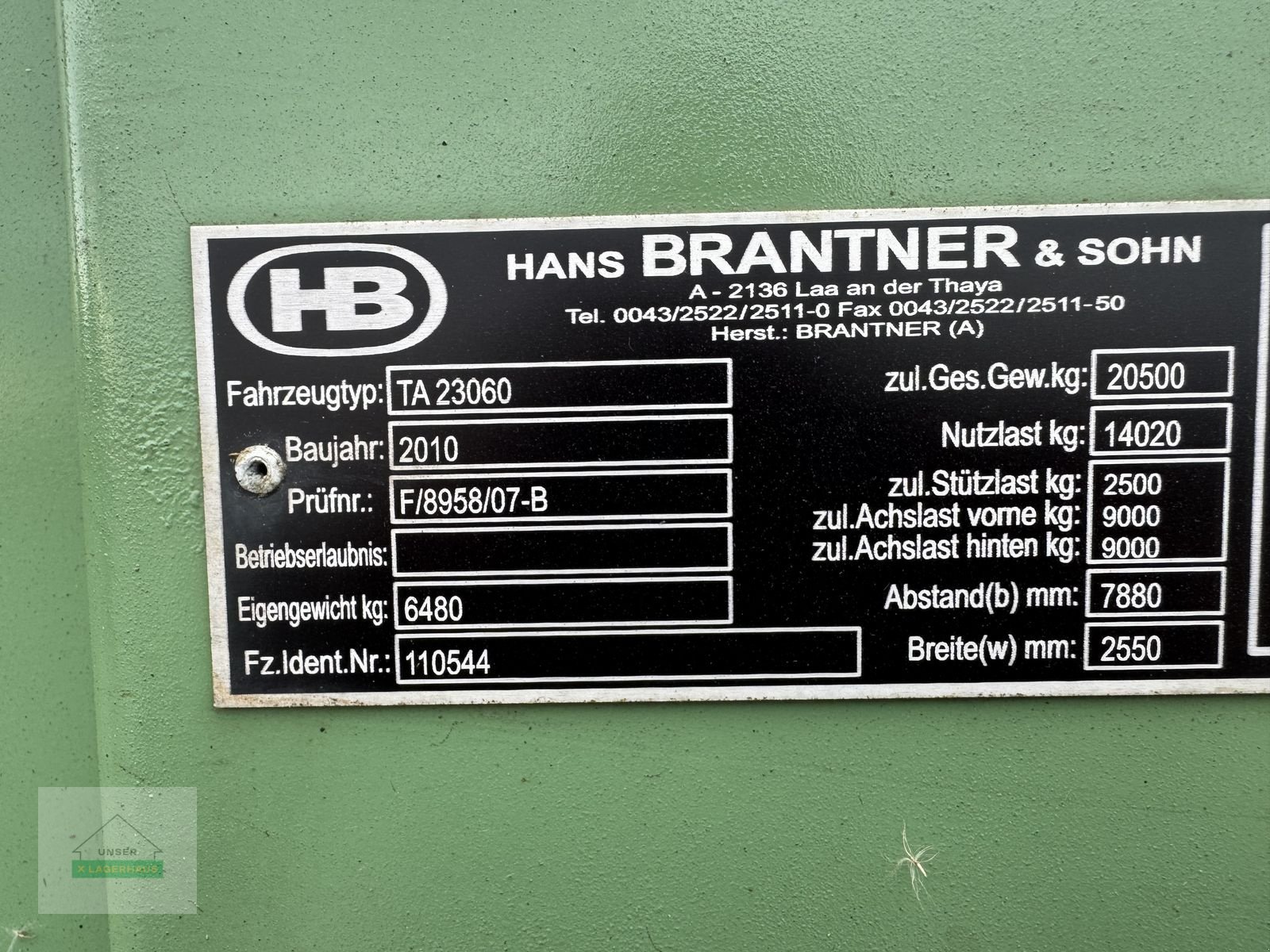 Muldenkipper des Typs Brantner 23060, Gebrauchtmaschine in Hartberg (Bild 10)