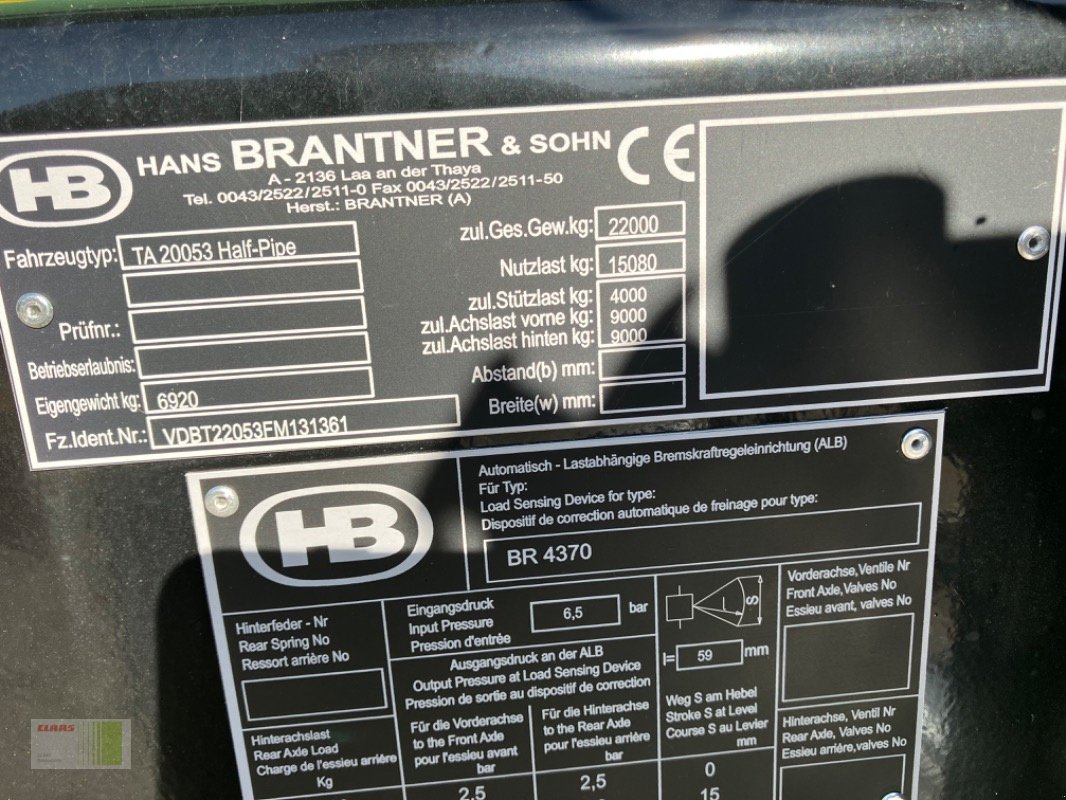 Muldenkipper za tip Brantner TA 20053 Half-Pipe (Neumaschine), Neumaschine u Bordesholm (Slika 4)