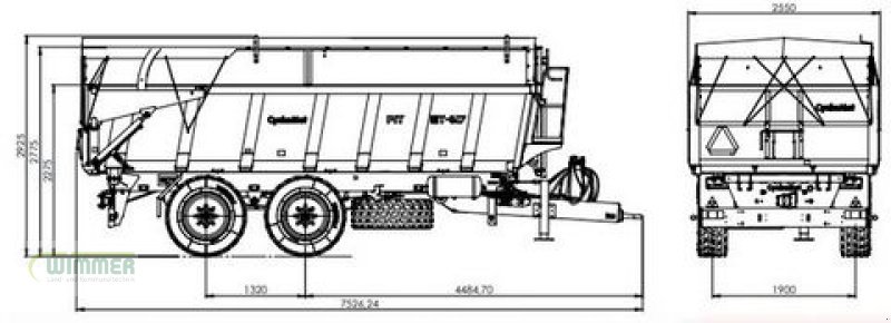 Muldenkipper des Typs CYNKOMET T617/6 - Bauanhänger 11m³, Neumaschine in Kematen (Bild 11)