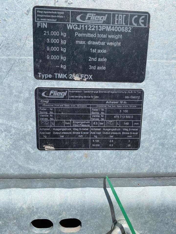 Muldenkipper типа Fliegl 269 FOX, Gebrauchtmaschine в Suldrup (Фотография 1)
