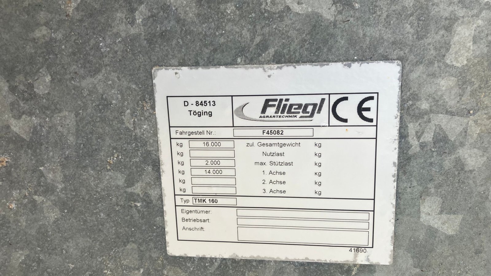 Muldenkipper типа Fliegl TMK 160, Gebrauchtmaschine в Hurup Thy (Фотография 10)