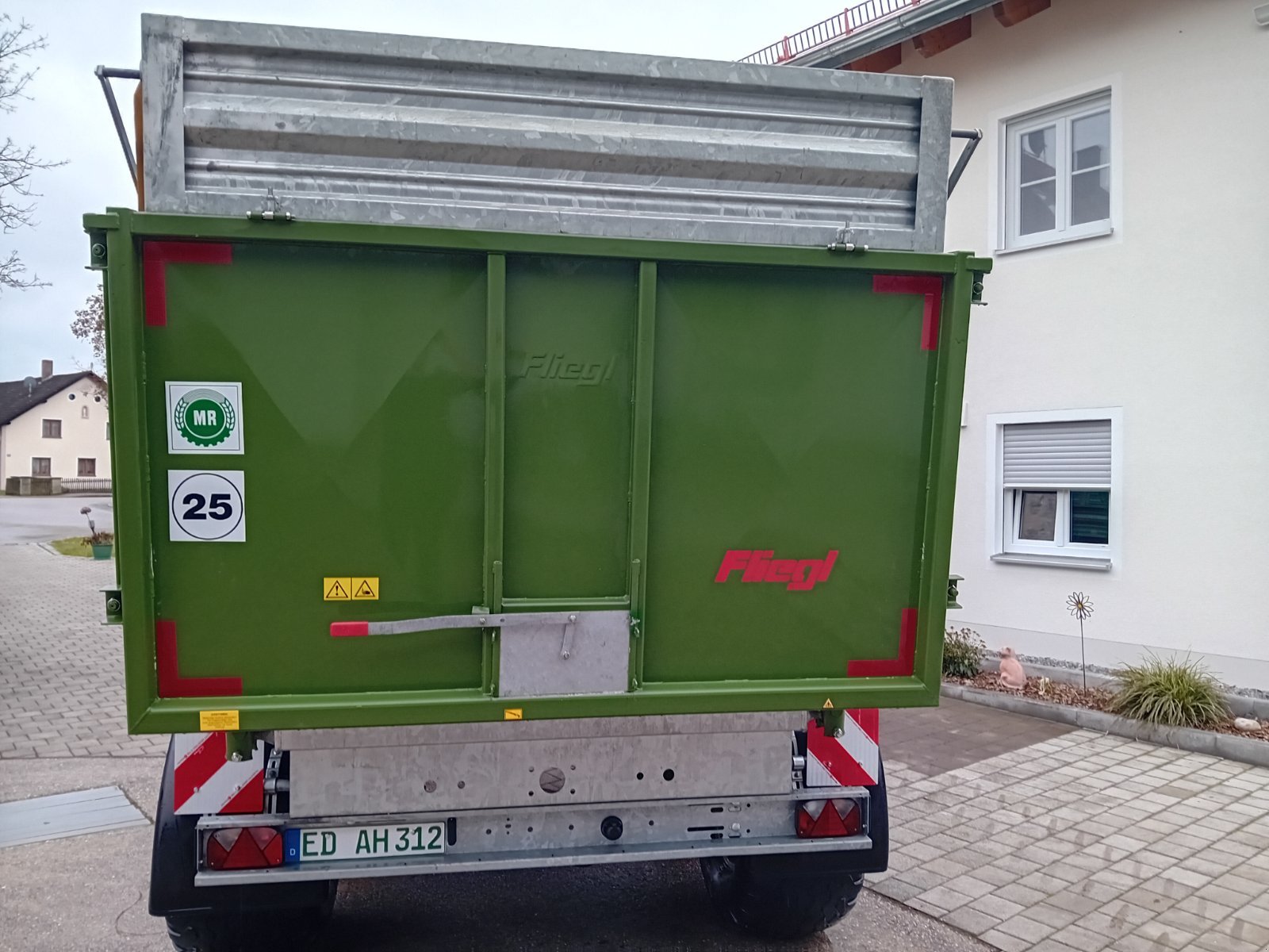 Muldenkipper van het type Fliegl TMK 80, Gebrauchtmaschine in Zustorf (Foto 3)