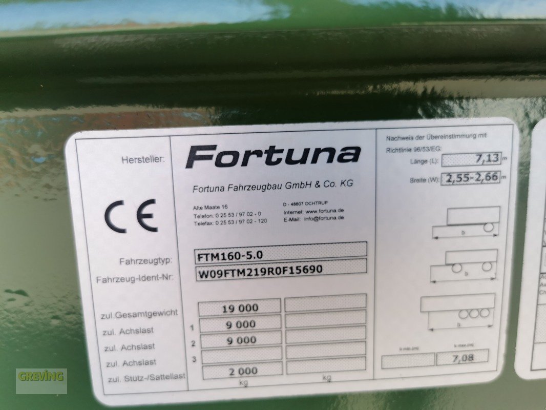 Muldenkipper des Typs Fortuna FTM 160/ 5.0/ 40km/h, Neumaschine in Wettringen (Bild 16)