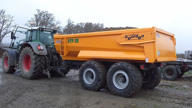 Muldenkipper tipa GOURDON ATP 20 Dumpervogn, Gebrauchtmaschine u Ringe (Slika 7)
