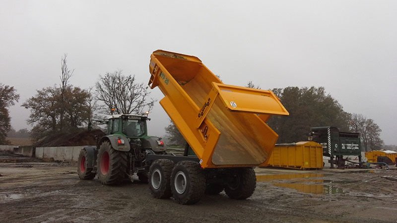 Muldenkipper tipa GOURDON ATP 20 Dumpervogn, Gebrauchtmaschine u Ringe (Slika 8)