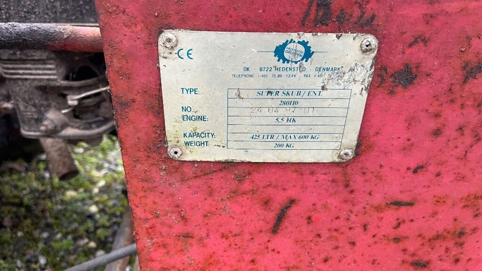 Muldenkipper от тип Hedensted Gruppen Super skub Motorbøre, Gebrauchtmaschine в Rødovre (Снимка 4)