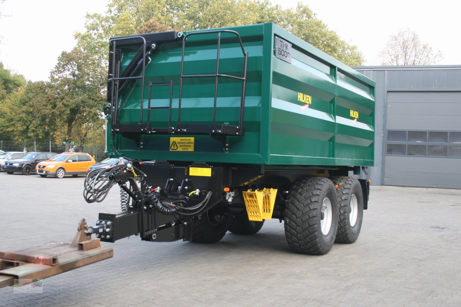 Muldenkipper del tipo Hilken Tandem-Muldenkipper, TMK5000, hydr. Seitenklappe, Ber. 560/60R22,5, Neumaschine In Vorwerk (Immagine 5)