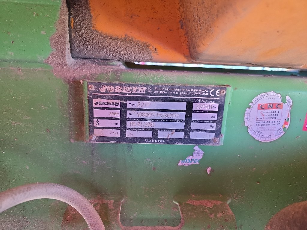 Muldenkipper typu Joskin 22 TP, Gebrauchtmaschine w Calmont (Zdjęcie 3)
