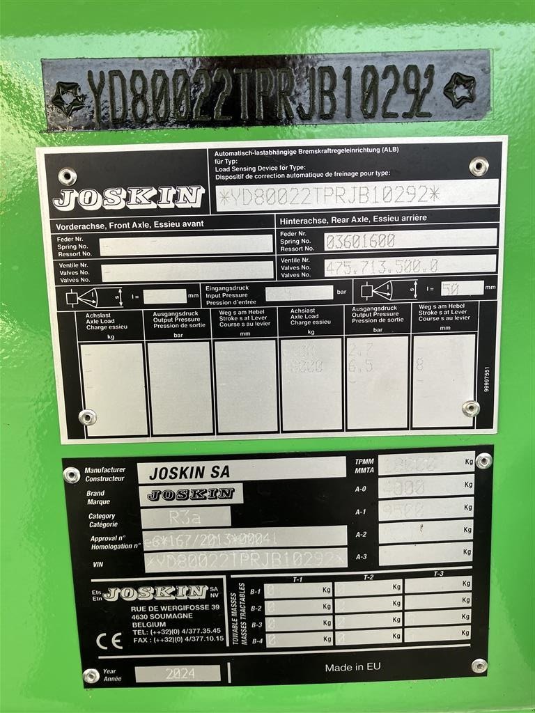 Muldenkipper του τύπου Joskin Trans - KTP 22/50 Entreprenørvogn., Gebrauchtmaschine σε Spøttrup (Φωτογραφία 13)